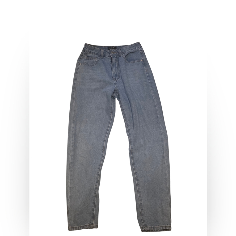 Nasty Gal Denim Lightwash Blue Barrel  Women's Jeans Size 8 UK 36 EU